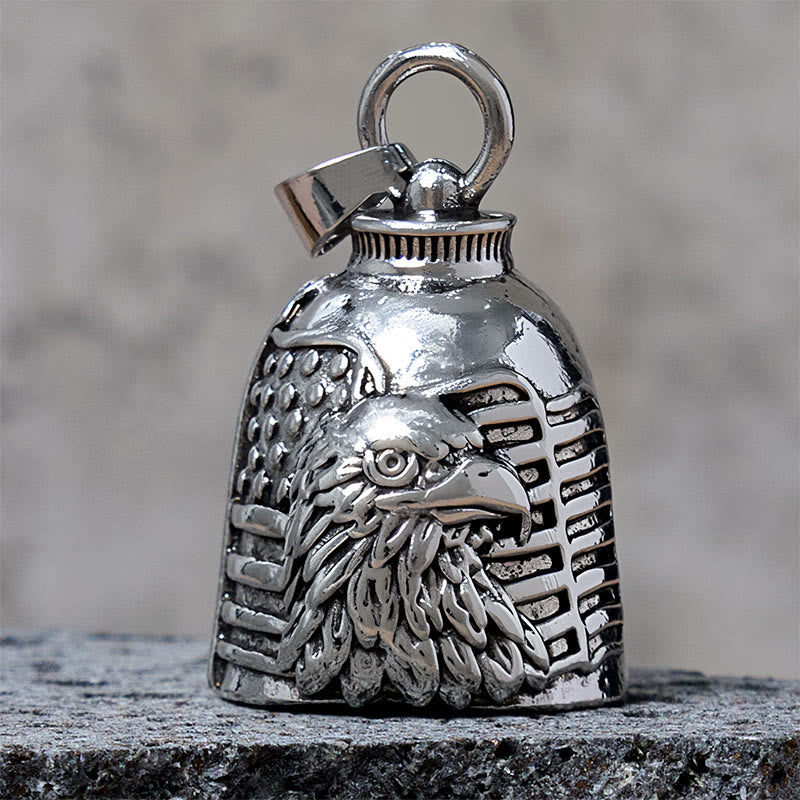 Vintage Eagle American Flag Bell Keychain - Pendant - image 1