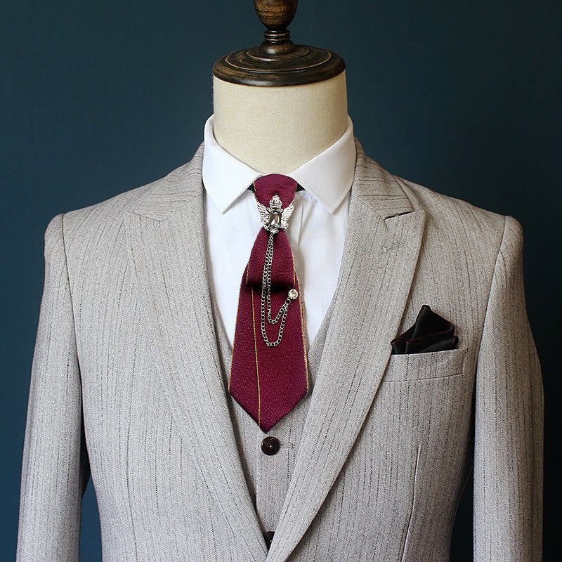 Double-headed Eagle Pre-tied Unisex Necktie With Adjustable Band - image 1