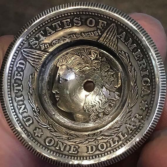 Vintage Morgan Silver Dollar Bell Keychain - image 2