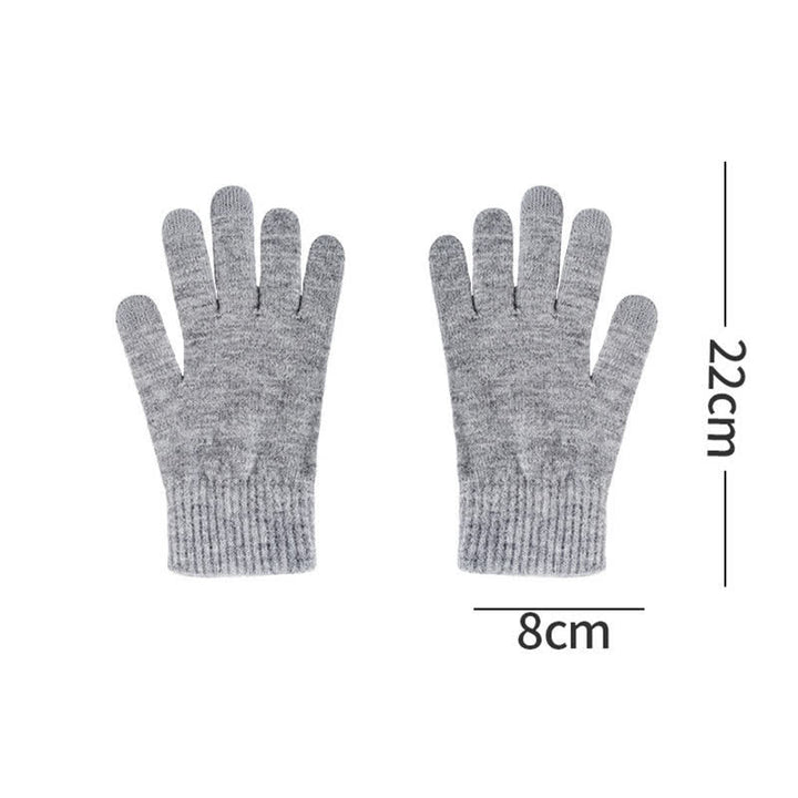 3Pcs Weaving Pattern Hat Neck Gaiter Gloves Set - image 7