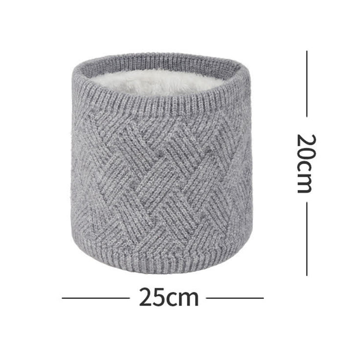 3Pcs Weaving Pattern Hat Neck Gaiter Gloves Set - image 6