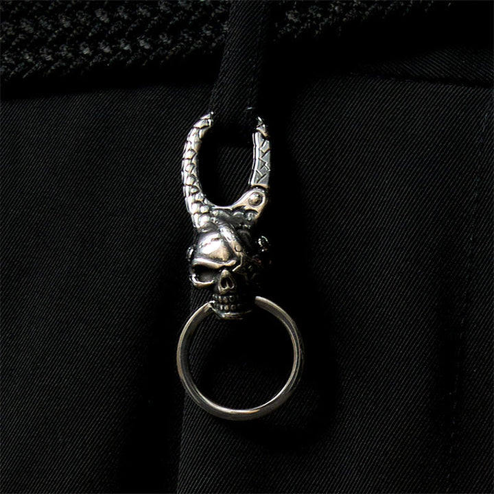 Creative Pirate Skull Captain Metal Keychain - image 2