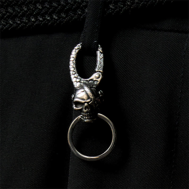 Creative Pirate Skull Captain Metal Keychain - image 2