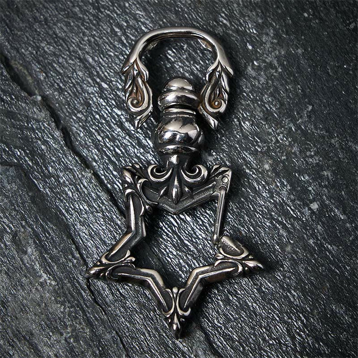 Vintage Polishing Anti-tarnish Rotatable Star Keychain - image 4