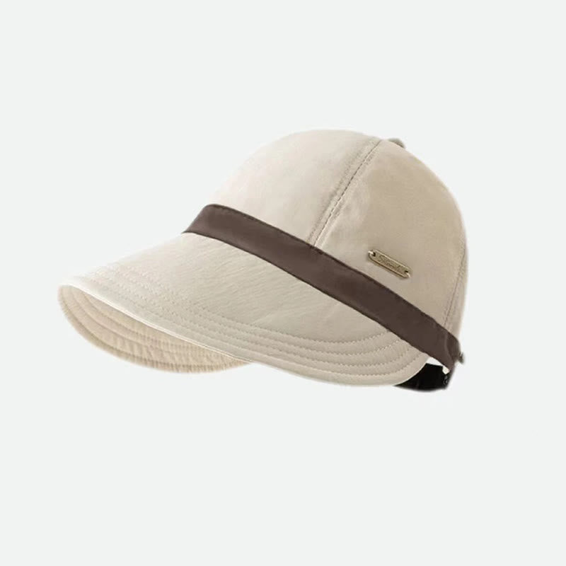 Adjustable Wide Brim Color Blocked Women's Fisherman Hat - Beige - Adjustable (About 21 1/4"-23 5/8") - image 2