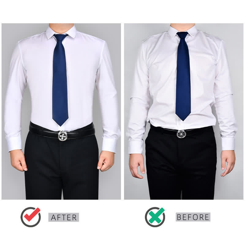 Men's Anti-Slip Adjustable Elastic Shirt Stay Invisible Belt - image 5