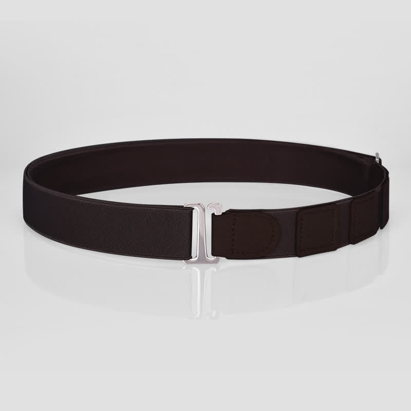 Men's Adjustable Elastic Shirt Stay Invisible Belt - Style #2 - Dark Coffee - image 15
