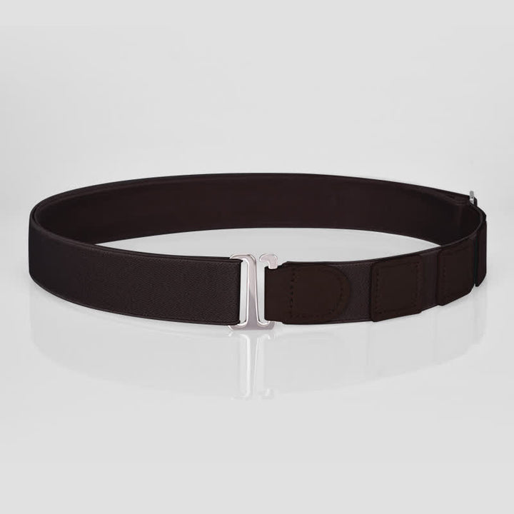 Men's Adjustable Elastic Shirt Stay Invisible Belt - Style #2 - Dark Coffee - image 15
