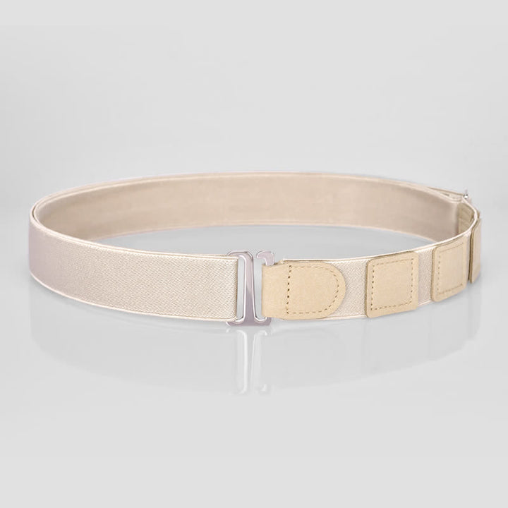 Men's Adjustable Elastic Shirt Stay Invisible Belt - Style #2 - Beige - image 14