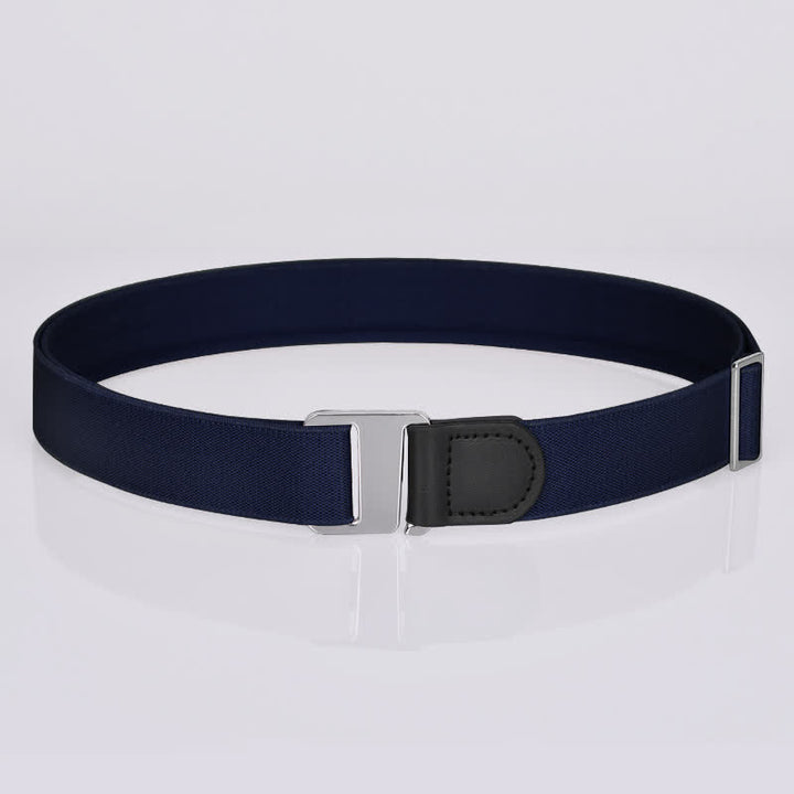 Men's Adjustable Elastic Shirt Stay Invisible Belt - Style #1 - Navy - image 8