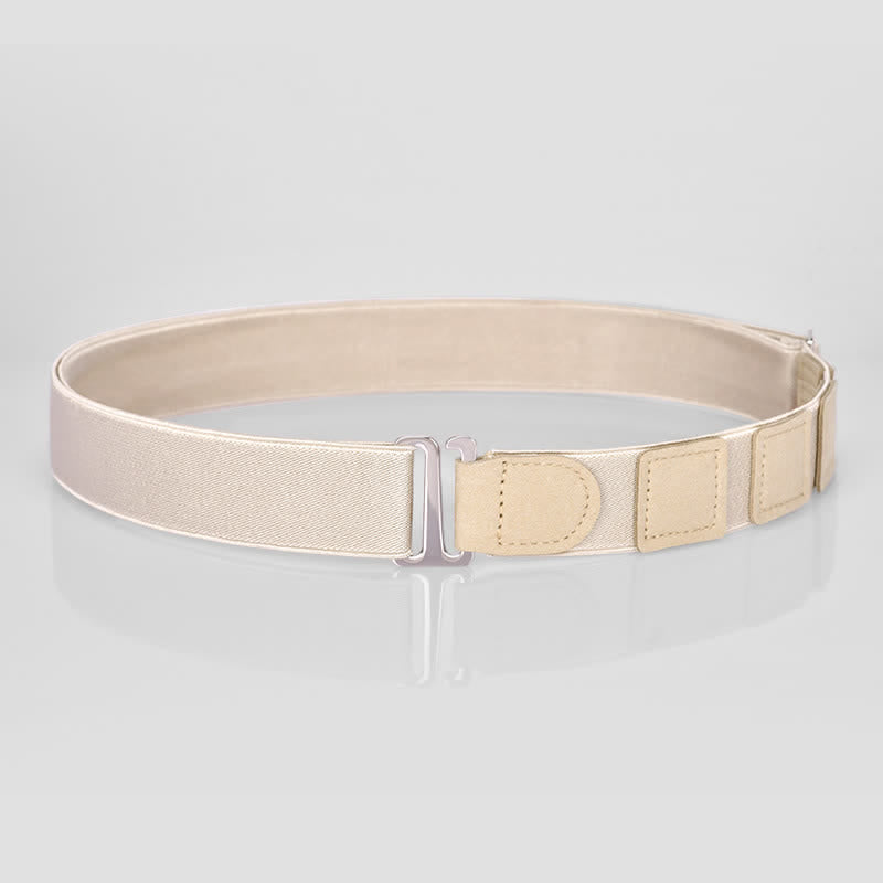 Men's Adjustable Elastic Shirt Stay Invisible Belt - Style #2 - Beige - image 14