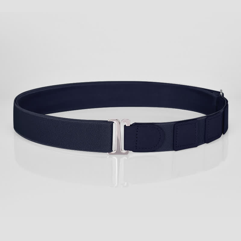 Men's Adjustable Elastic Shirt Stay Invisible Belt - Style #2 - Navy - image 12