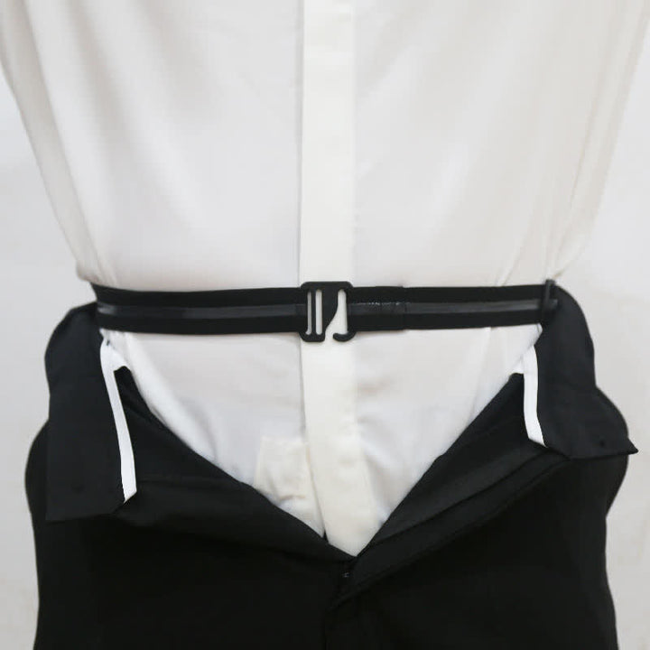 Men's Anti-Slip Adjustable Elastic Shirt Stay Invisible Belt - image 3