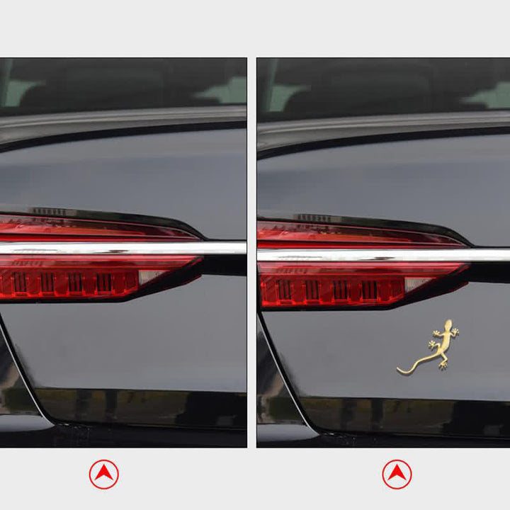 1 Pair Of  Gecko Animal Metal Sticker Car Badge - image 4