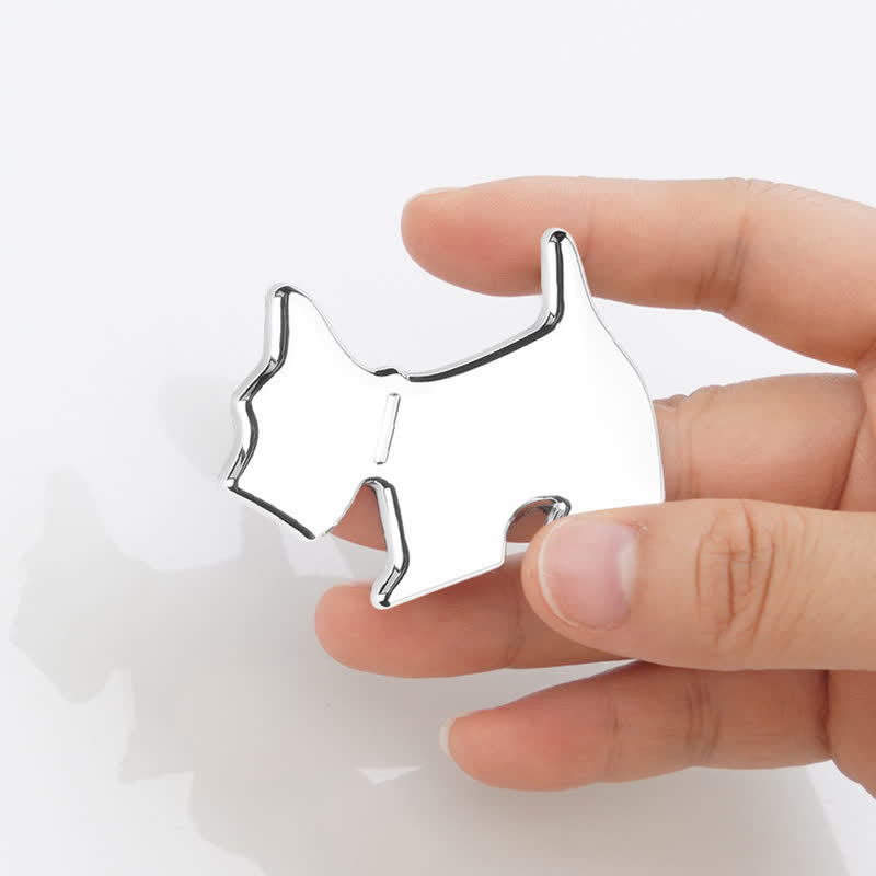 Cute Dog Metal Sticker Car Badge For Pet Lovers - image 2