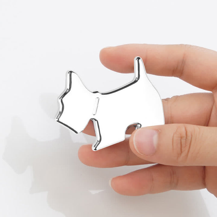 Cute Dog Metal Sticker Car Badge For Pet Lovers - image 2