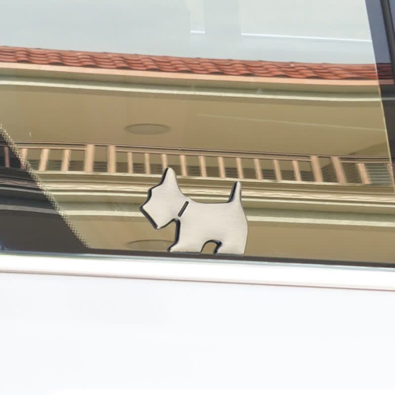 Cute Dog Metal Sticker Car Badge For Pet Lovers - image 5
