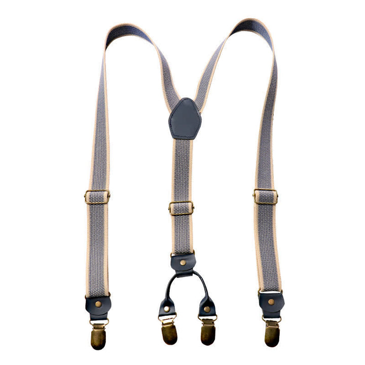 Handsome Sky Blue Y-back Elastic Suspenders - image 4