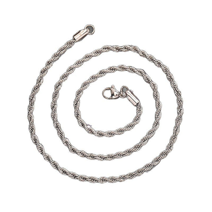 Practical Folding Knife Keychain Sliver Necklace - image 6