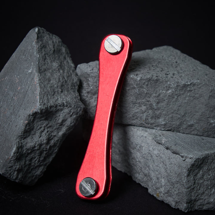 Space Saving And Comfortable To Carry Compact Key Organizer - Red - image 1