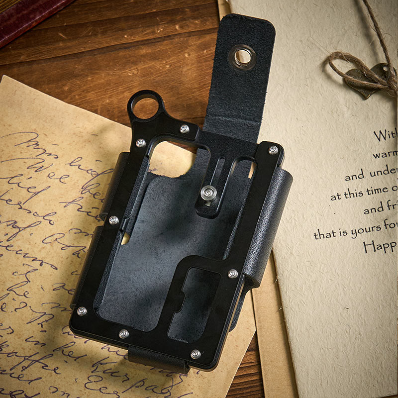 Card Storage Anti-theft Adjustable Buckle Tactical Wallet - Black - image 1