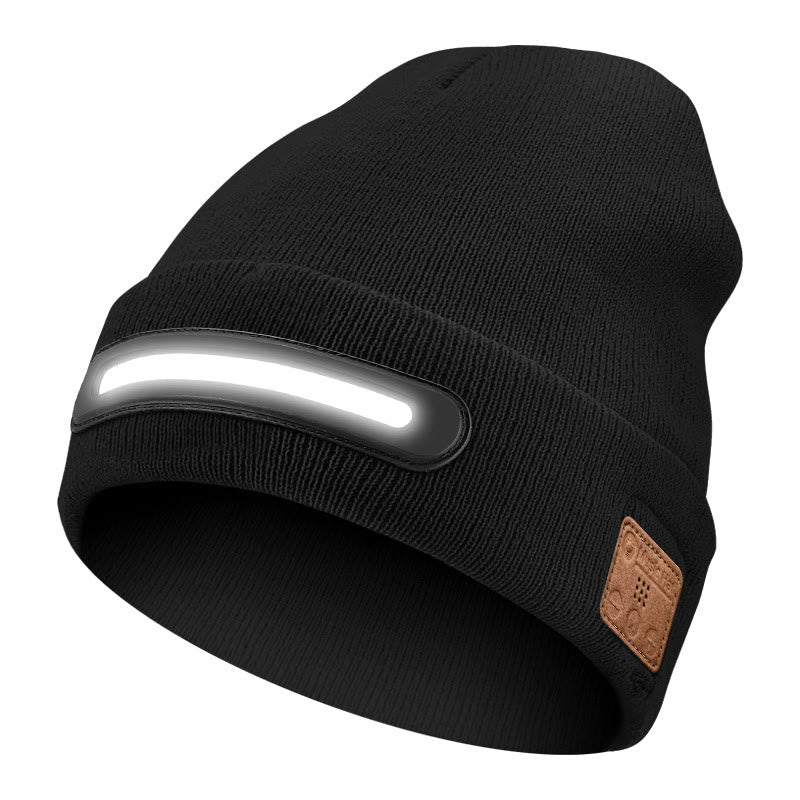 Winter Warm Music Bluetooth Beanie Hat with Lighting - Style #2 - White Light + Bluetooth - M (22"-22 7/8") - image 10