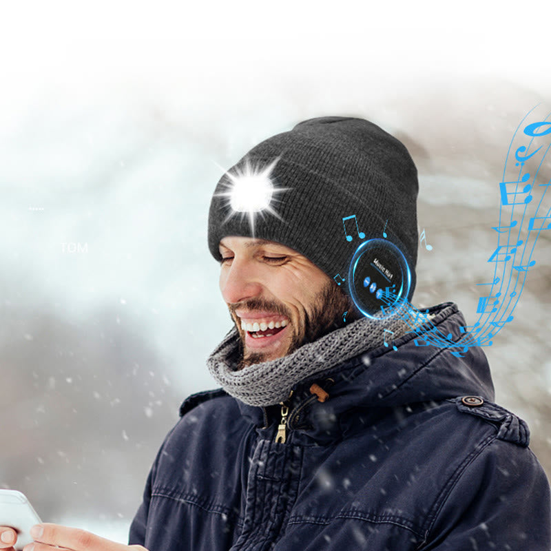 Winter Music & LED Lighting Bluetooth Beanie Hat - image 1