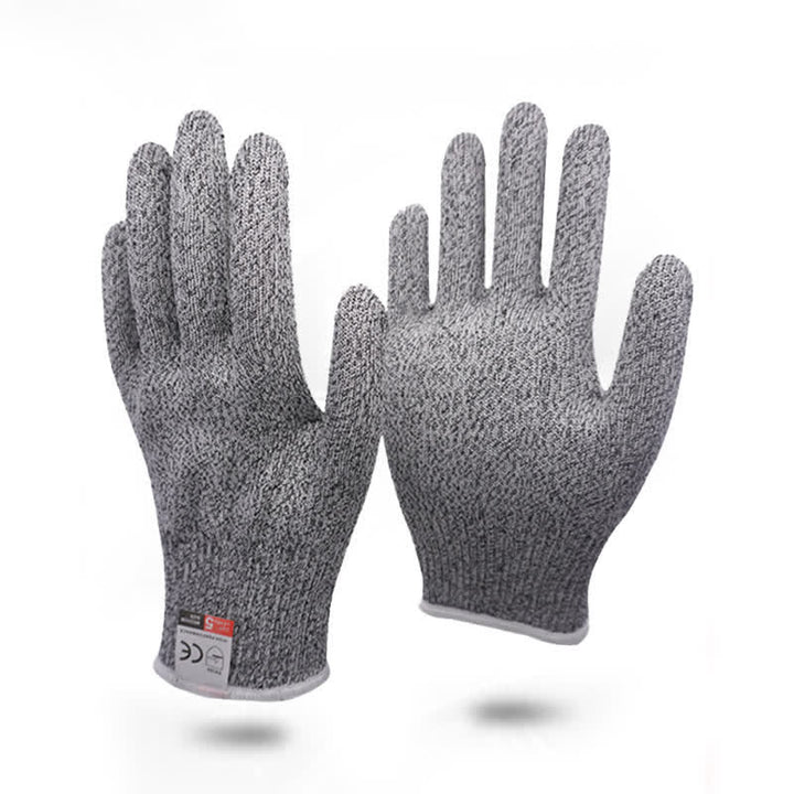 Worker Wear-Resisting Labor Protection Anti-Cutting Gloves - M (White Edge) - image 2