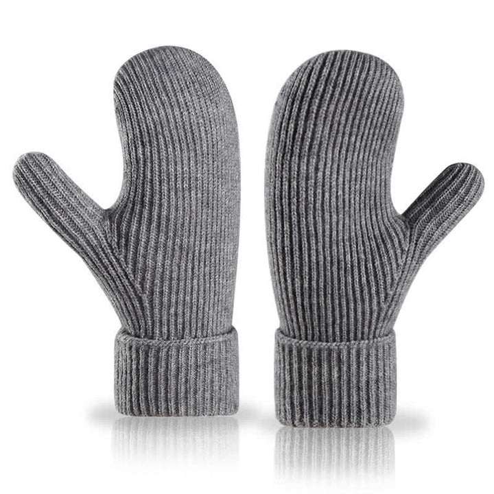 Fleece Lined Full Finger Cold Weather Knitted Gloves - image 8