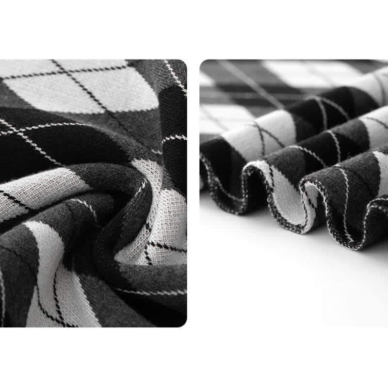 Men's Sophisticated Argyle Patterned Business Scarf - image 6