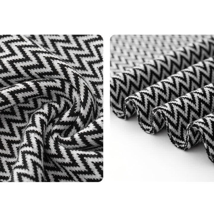 Men's Chevron Pattern Sleek Business Scarf - image 3