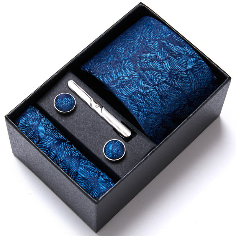 4Pcs Men's Business Formal Elegant Necktie Set - image 0