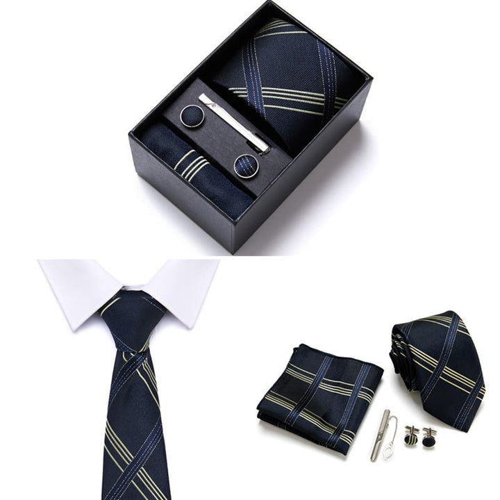 4Pcs Men's Business Formal Elegant Necktie Set - Style #9 - image 9