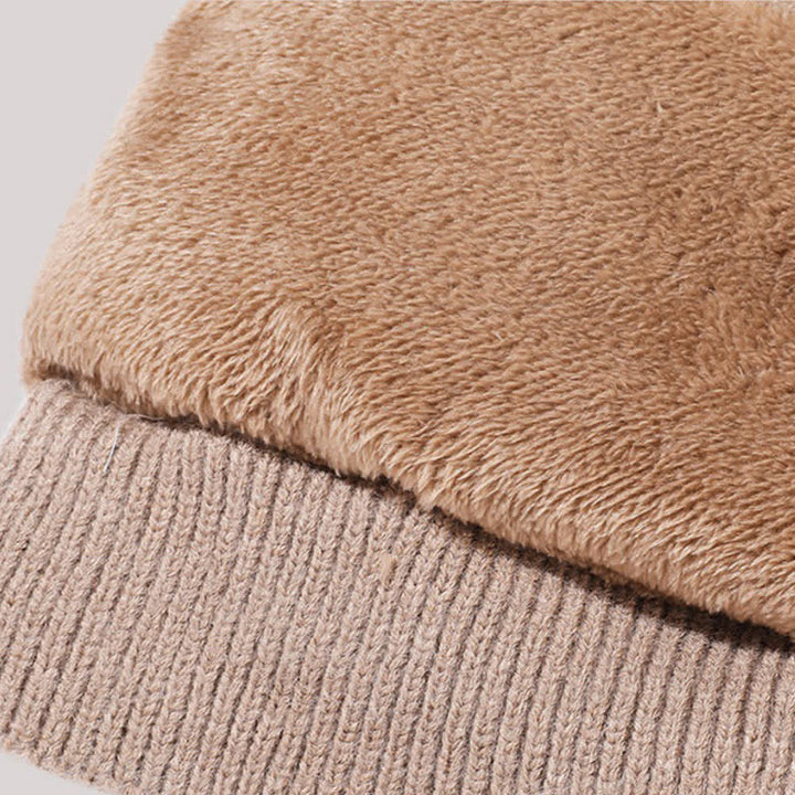 3 In 1 Plush Knitted Beanie Hat With Scarf And Mask - image 5