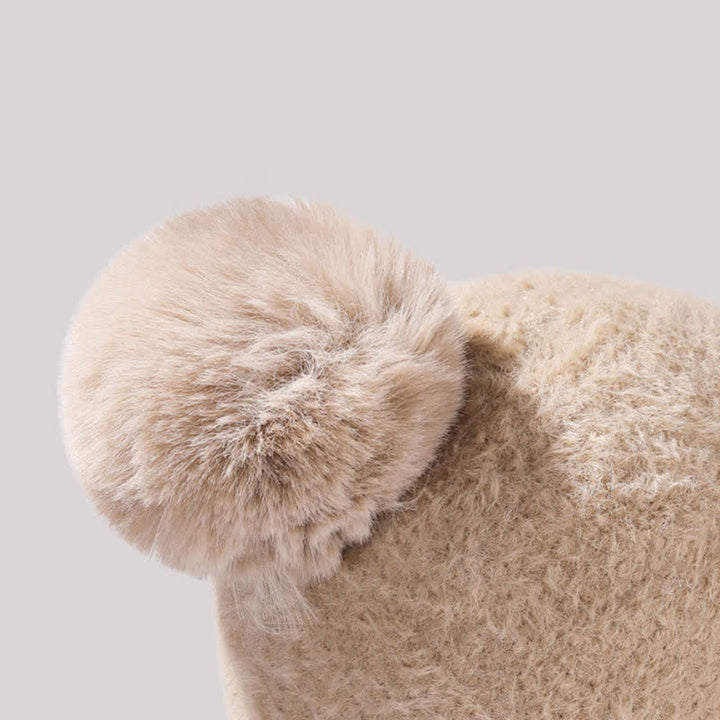 3 In 1 Visor Desgin Knitted Beanie Hat With Scarf And Mask - image 5