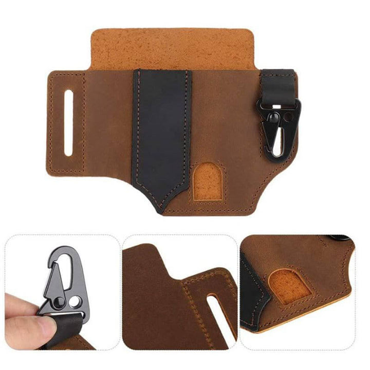 Outdoor Survival Tactical Wallet Leather Belt Bag - image 4