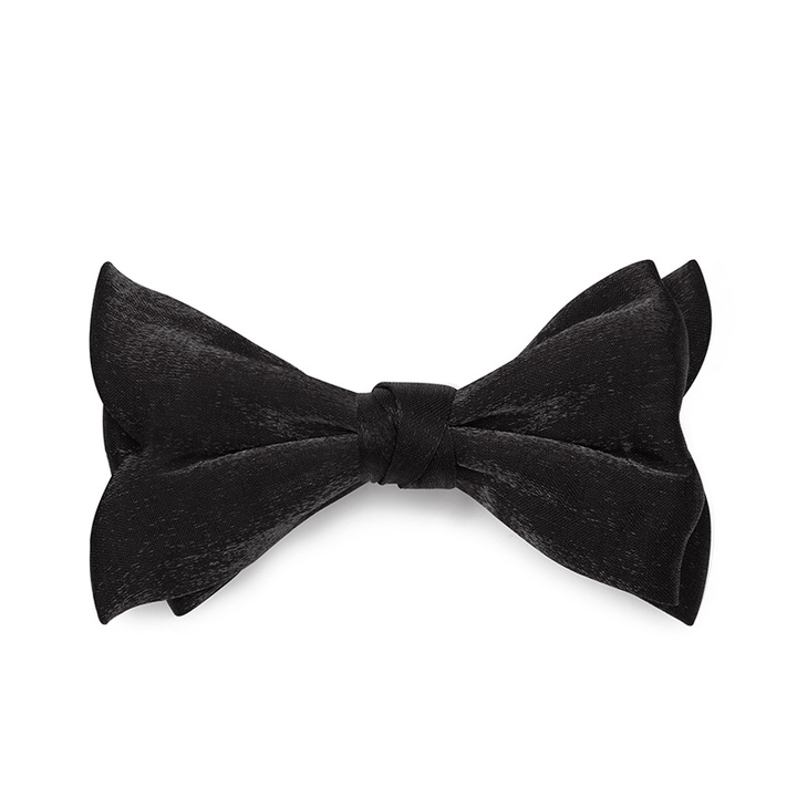 2Pcs Men's Solid Color Pocket Square Bow Tie - image 9