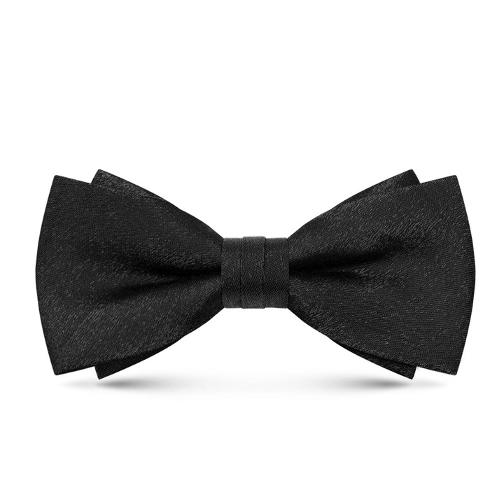2Pcs Men's Solid Color Pocket Square Bow Tie - image 16