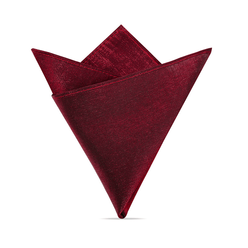 2Pcs Men's Solid Color Pocket Square Bow Tie - image 4