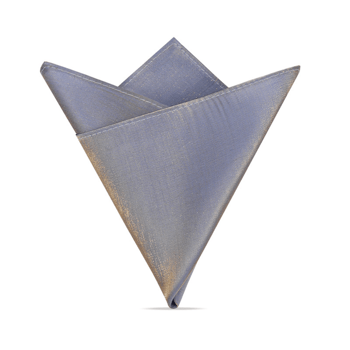 2Pcs Men's Solid Color Pocket Square Bow Tie - image 7
