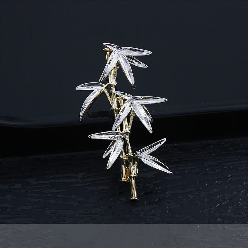 Men's Exquisite Panda Pearl Bamboo Brooch - Style #3 - image 2