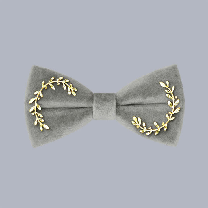 Men's Vine Leaves Velvet Bow Tie - image 10