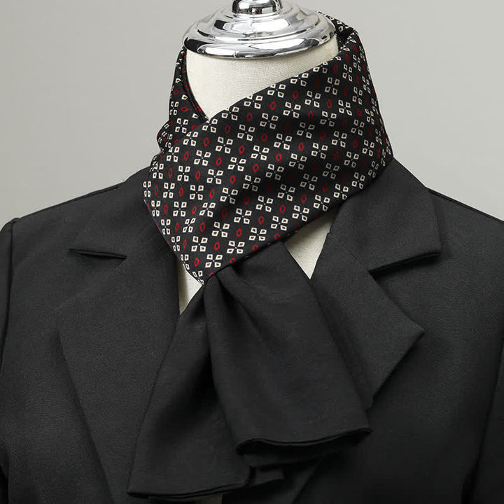 Men's Geometric Pattern Elegant Business Long Scarf - Style #2 - image 1