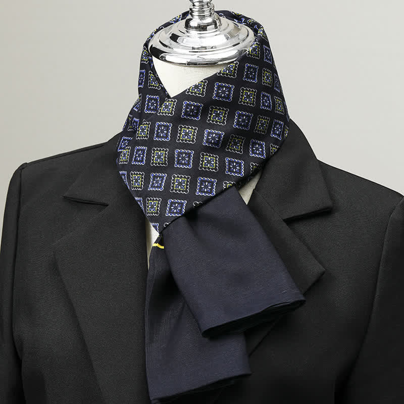Men's Geometric Pattern Elegant Business Long Scarf - Style #11 - image 10