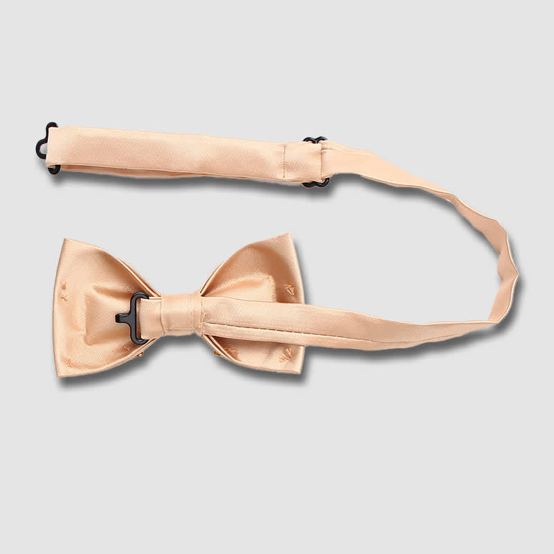 Styilsh Gilded Accent Wedding Bow Tie - image 3