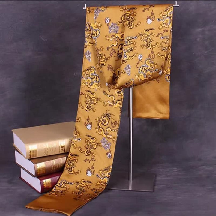 Men's Double-Sided Formal Pattern Long Pure Silk Scarf - Style #8 - image 7