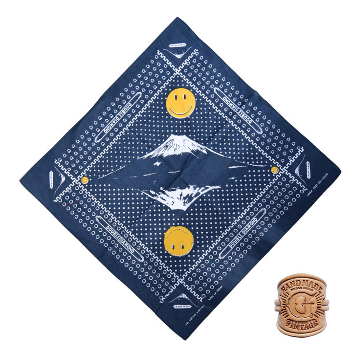 Multi Pattern Retro Pocket Square With Letter Buckle - Style #5 - image 9