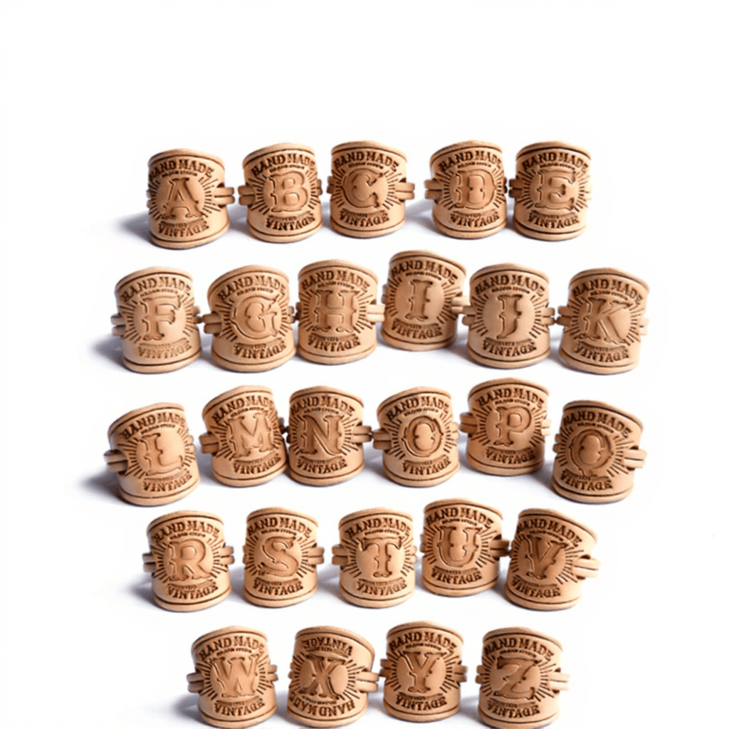 Multi Pattern Retro Pocket Square With Letter Buckle - image 5