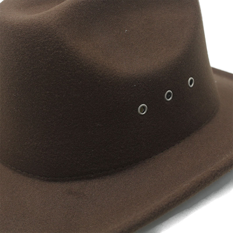 Men's Silver Patterned Disc Brim Belt Cowboy Hat - image 3