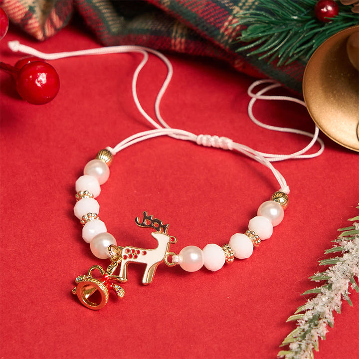 4Pcs Christmas Santa Claus Elk Colorful Bracelet - image 3